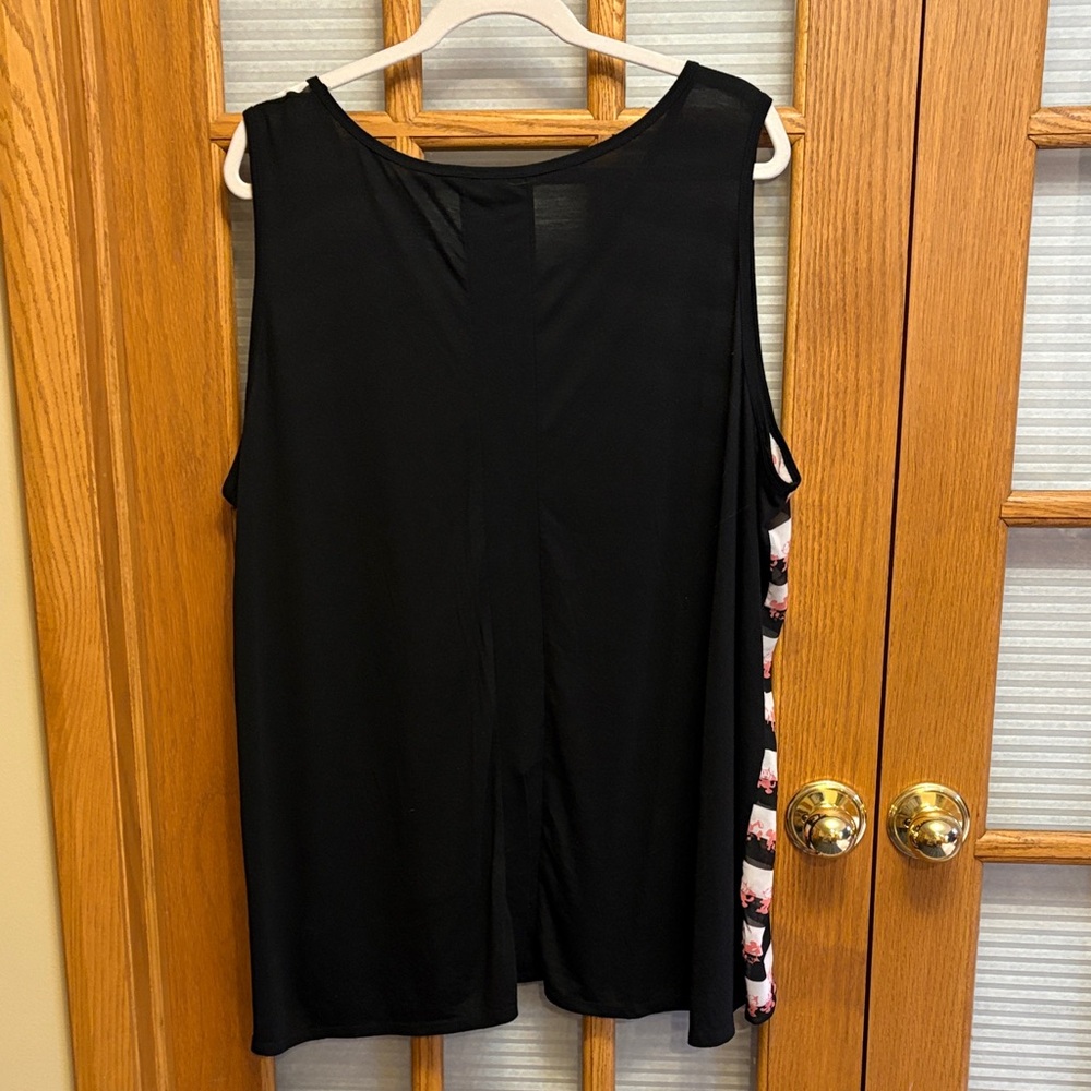 EUC Felix the Cat Striped Sheer Frt Tank Tunic - Picture 4 of 5